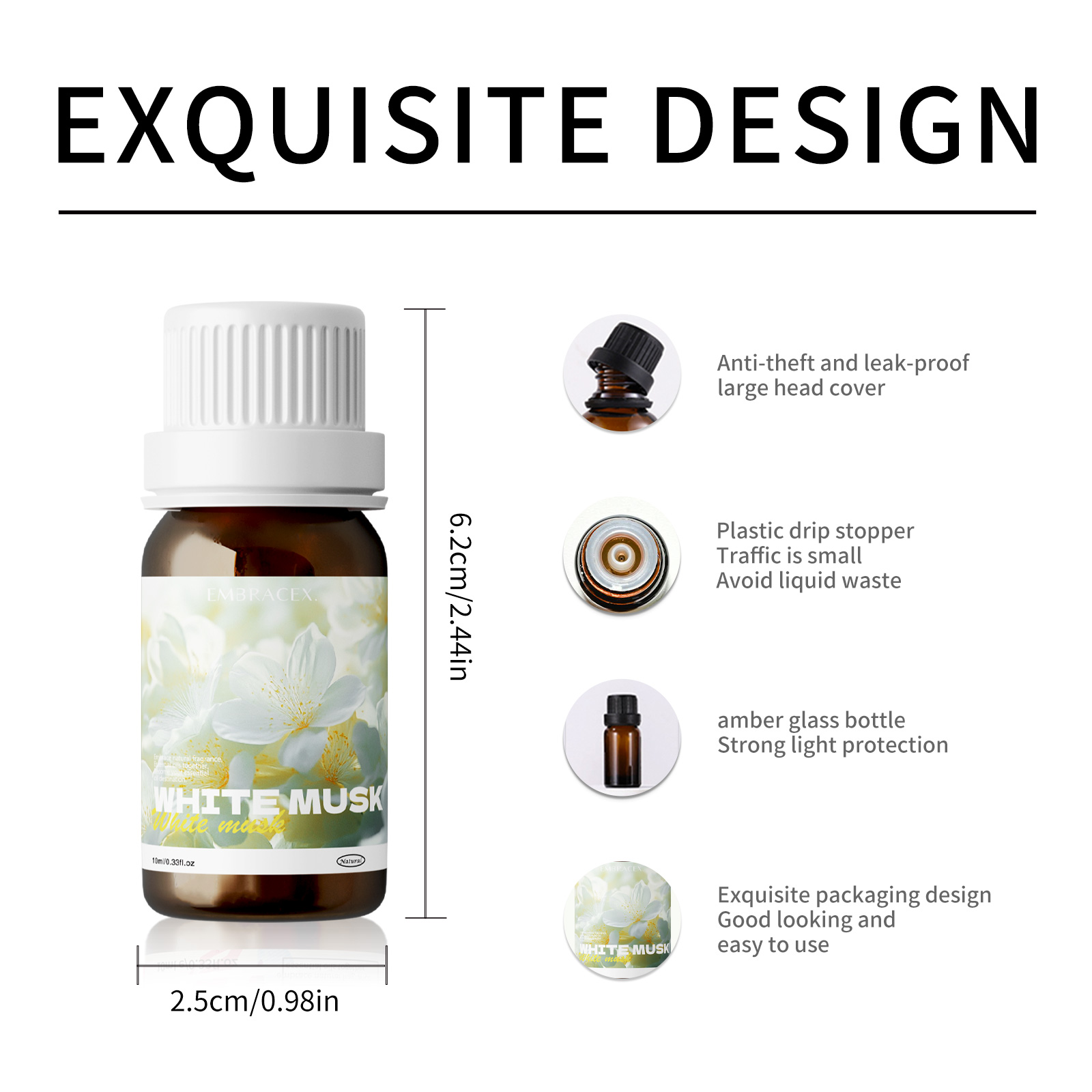 10ml Fragrance Oils White Musk - Musk White Oil recension och pris
