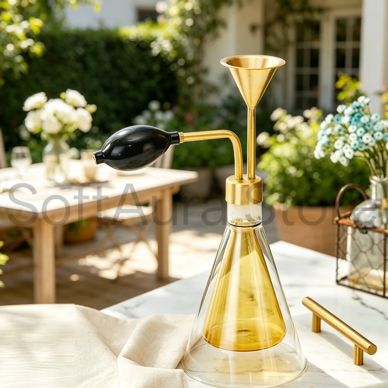 Golden‑Head Glass Smelling Bot - Perfume Fragrance Shop recension och pris